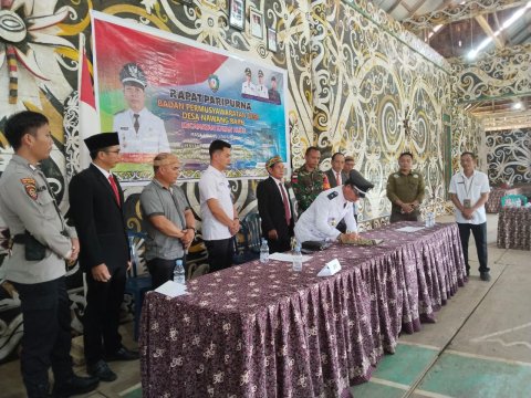 penanda tanganan berita acara LKPPDES